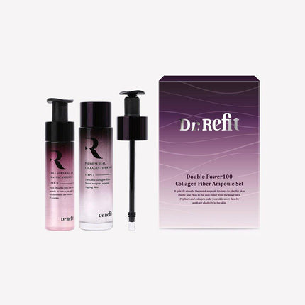 Dr.Refit Double Power 100 Collagen Fiber Ampoule Purple Mini Set