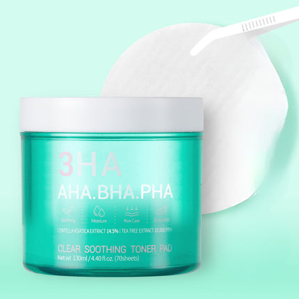 Threeha Cica Soothing Toner Pads 70 sheets