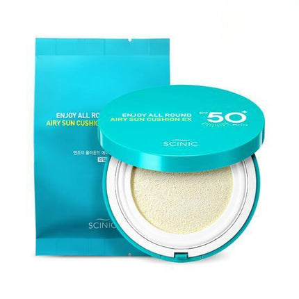 Scinic Enjoy All Round Airy Sun Cushion 25g Special Set