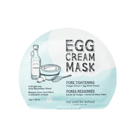 too cool for school Egg Cream Mask Sheet