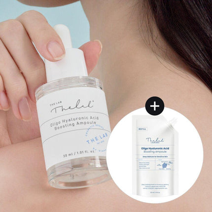THE LAB by blanc doux Oligo Hyaluronic Acid Boosting Ampoule 30mL Special Set with Refill