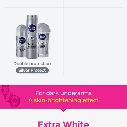 NIVEA Extra White Deodorant Roll On 50ml