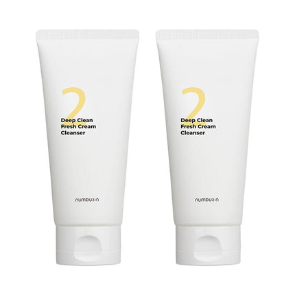 numuzin No. 2 Deep Clean Fresh Cream Cleanser Double Set (120mL+120mL)