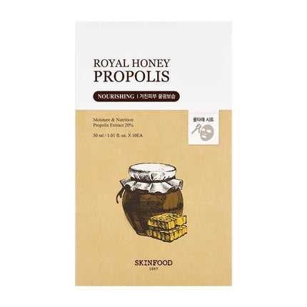 SKINFOOD Royal Honey Propolis Enrich Mask Sheet 10P