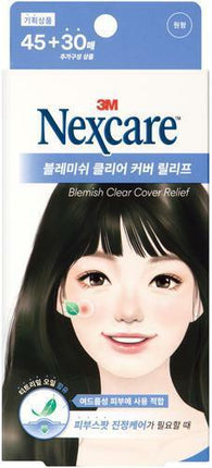 Nexcare Blemish Clear Cover Relief 45+30 Count (Round Shape)