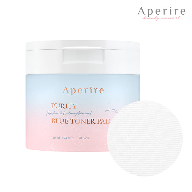 Aperire Pure Blue Toner Pad 140ml, 1EA, 70EA