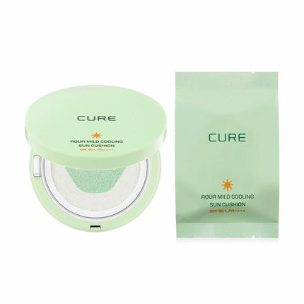 Cure Aqua Mild Cooling Sun Cushion Special Set 25g + Refill