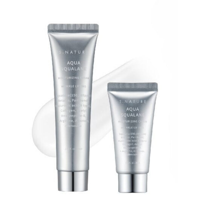 S. NATURE Aqua Squalane Moisturizing Cream 60mL Special Set