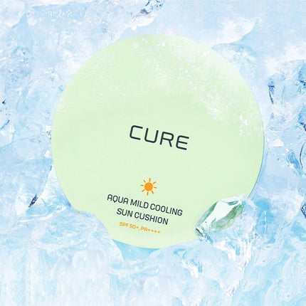 Cure Aqua Mild Cooling Sun Cushion Special Set 25g + Refill