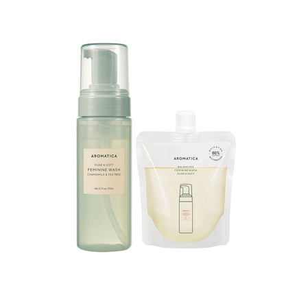 AROMATICA Pure & Soft Feminine Wash #Chamomile & Tea Tree 170mL Special Set (Special Gift: Refill 100mL)