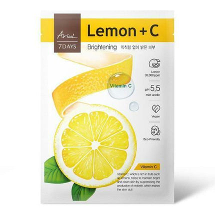 Ariul 7 Days Lemon + C Brightening Mask Sheet 1 Sheet