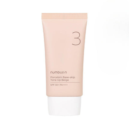 numbuzin No. 3 Porcelain Base-skip Tone Up Beige 50mL SPF50+ PA++++