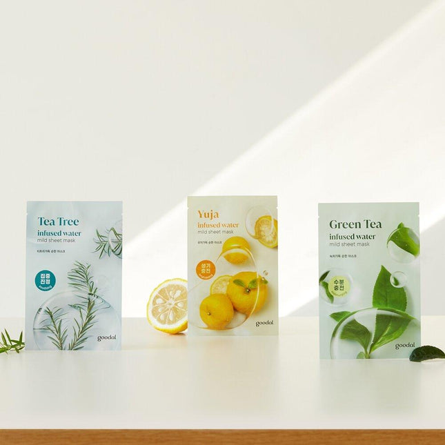 goodal Mild Sheet Mask 1 out of 3 options (Tea Tree/Green Tea/Yuja)