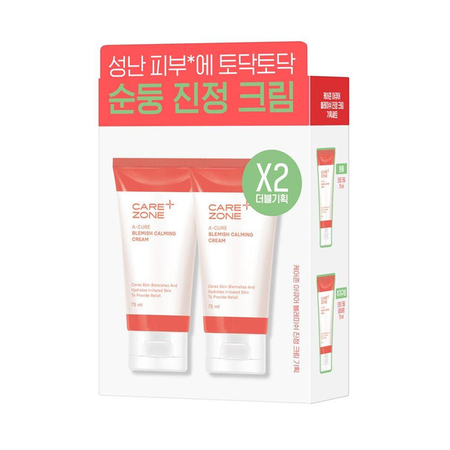 CAREZONE A-Cure Blemish Calming Cream 75mL 1+1 Special Set