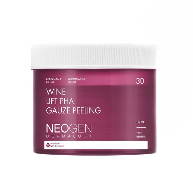 Neogen Dermalogy Wine Lift PHA Gauze Peeling 30 Sheets