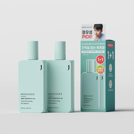 MONSIEURJ Basic Aqua All-In-One 1+1 Special Set (200mL+200mL)