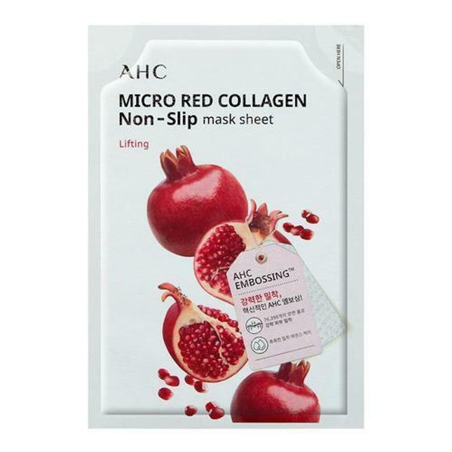 AHC Micro Red Collagen Non-Slip Mask Sheet 1 Sheet
