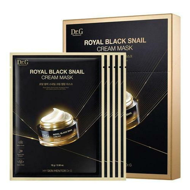 Dr.G Royal Black Snail Cream Mask Sheet 5 Sheets
