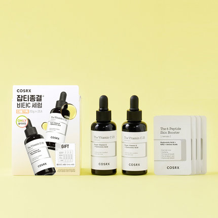 COSRX The Vitamin C 23 Serum 20g Double Set  (+peptide Serum 1.5ml*4ea)
