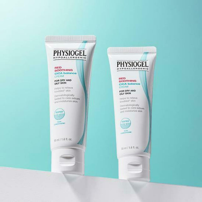 PHYSIOGEL Red Soothing Cica Balance Cream 50mL+50mL Double Set
