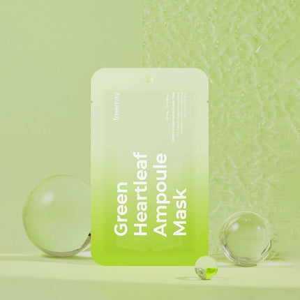 freemay Green Heartleaf Ampoule Mask Sheet 1P