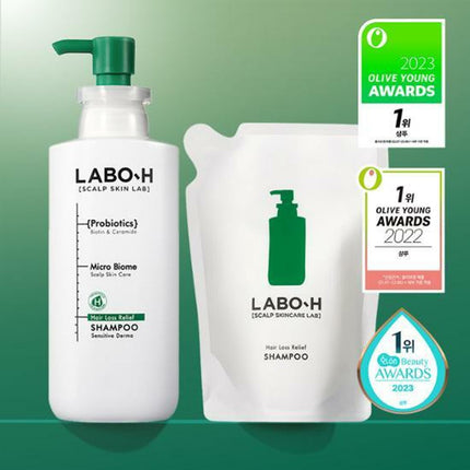 LABO-H Scalp Strenghtening Shampoo Hair Loss Care 333mL Refill Set
