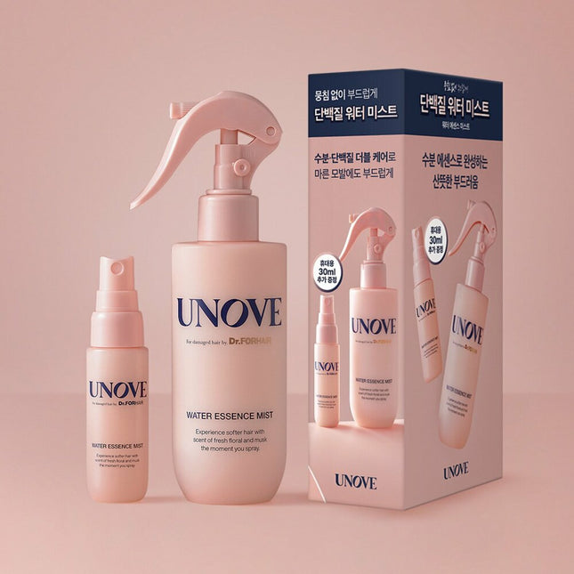 UNOVE Water Essence Mist 200mL+30mL Special Set (Hair Essence Spray)